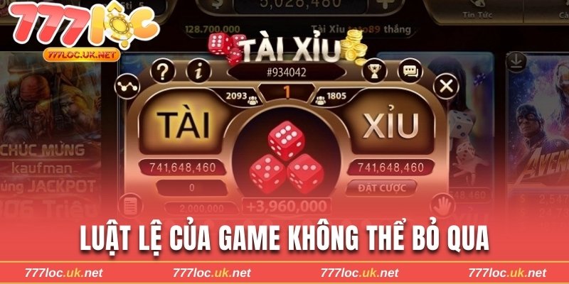 Luật lệ của game không thể bỏ qua