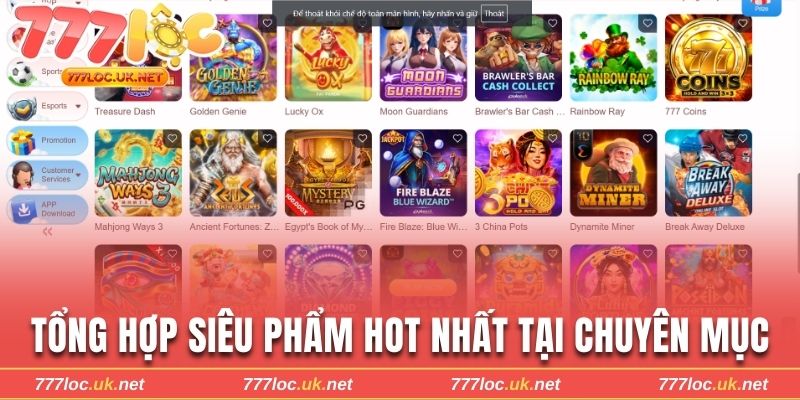 Tổng hợp các siêu phẩm hot nhất tại chuyên mục